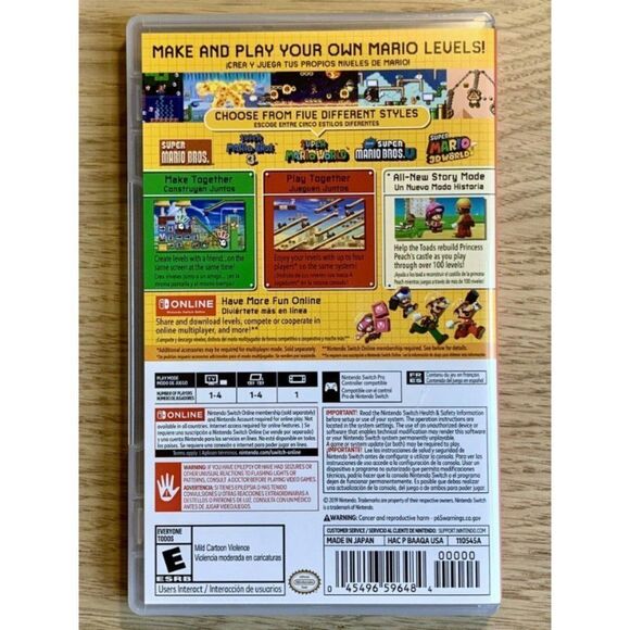 Super Mario Maker 2 - Nintendo Switch Rated E For Everyone - Picture 3 of 11